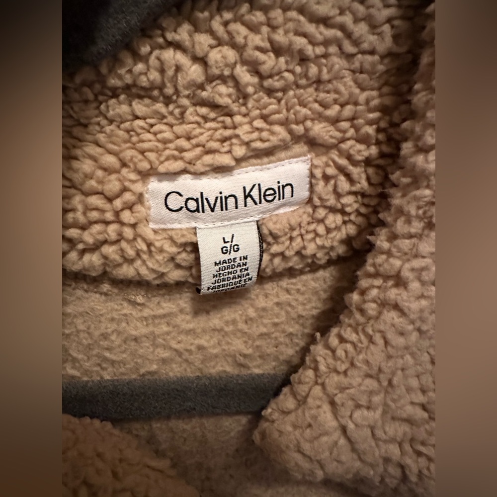 Calvin Klein fuzzy jacket